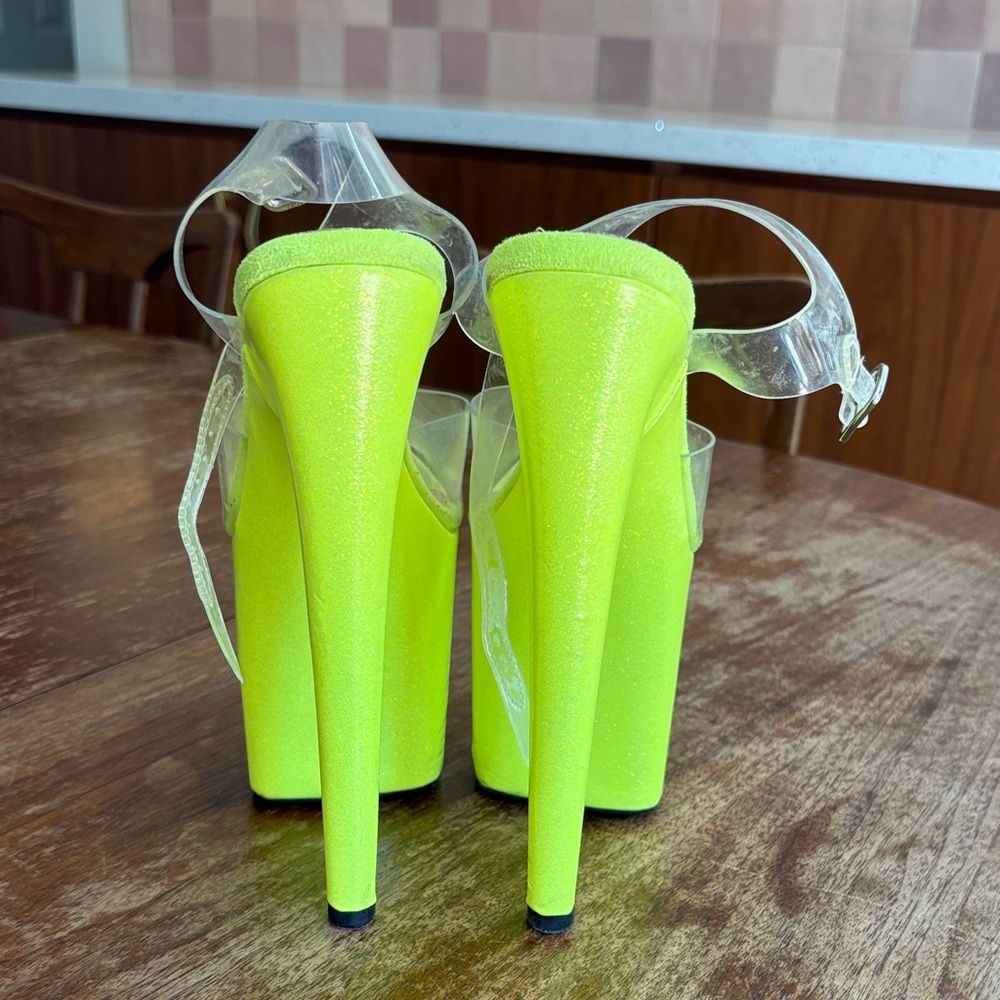 Hella Heels Glitterati Neon Sparkle 8in! - Picture 4 of 10
